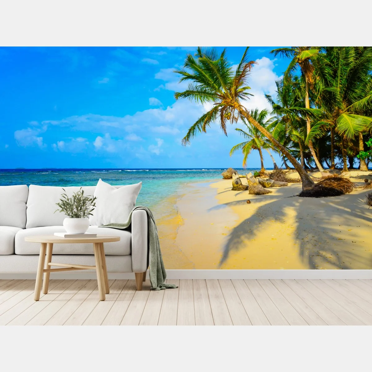 Fototapeta tropikalna turkusowa plaża – Wallissimo® Fototapeta tropikalna turkusowa plaża – Wallissimo®