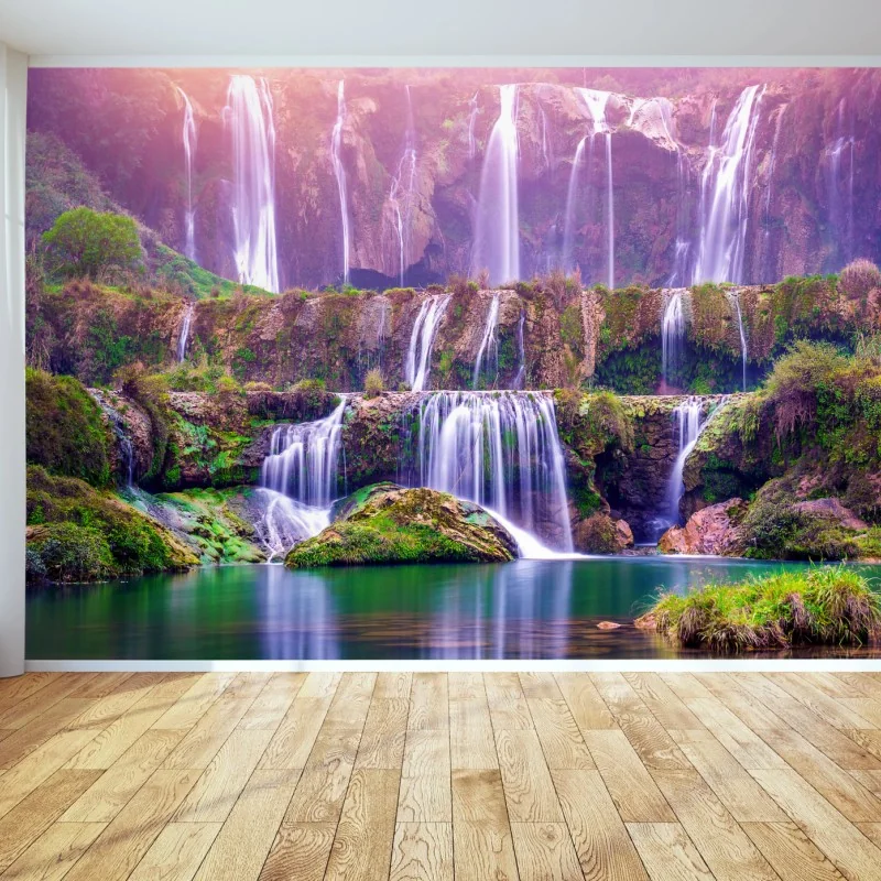 Fototapeta spokojny wodospad Jiulong w Luoping, Chiny – Wallissimo®