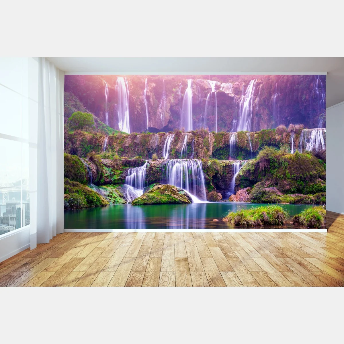 Fototapeta spokojny wodospad Jiulong w Luoping, Chiny – Wallissimo®