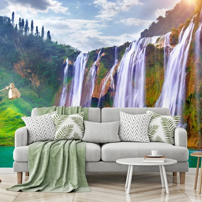 Fototapeta Jiulong wodospad turkusowa kaskada w Luoping, Chiny – Wallissimo® Fototapeta Jiulong wodospad turkusowa kaskada w Luoping, Chiny – Wallissimo®