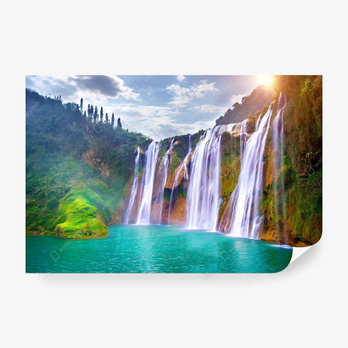 Fototapeta Jiulong wodospad turkusowa kaskada w Luoping, Chiny – Wallissimo® Fototapeta Jiulong wodospad turkusowa kaskada w Luoping, Chiny – Wallissimo®