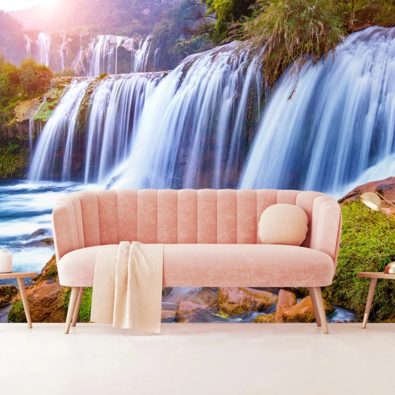 Fototapeta Jiulong wodospad w Luoping, Chiny – Wallissimo® Fototapeta Jiulong wodospad w Luoping, Chiny – Wallissimo®