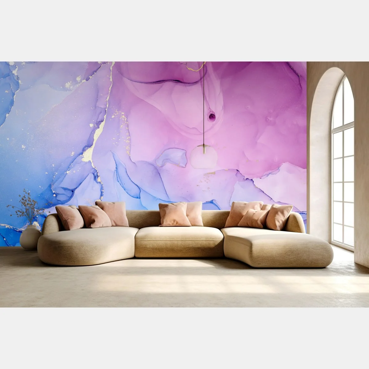 Fototapeta różowo-niebieski marmur abstrakcyjny – Wallissimo® Fototapeta różowo-niebieski marmur abstrakcyjny – Wallissimo®