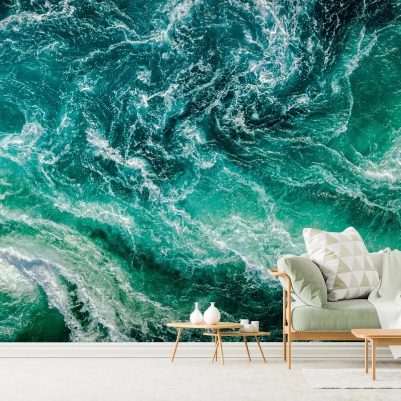 Fototapeta wirujące wody Saltstraumen, Norwegia – Wallissimo® Fototapeta wirujące wody Saltstraumen, Norwegia – Wallissimo®