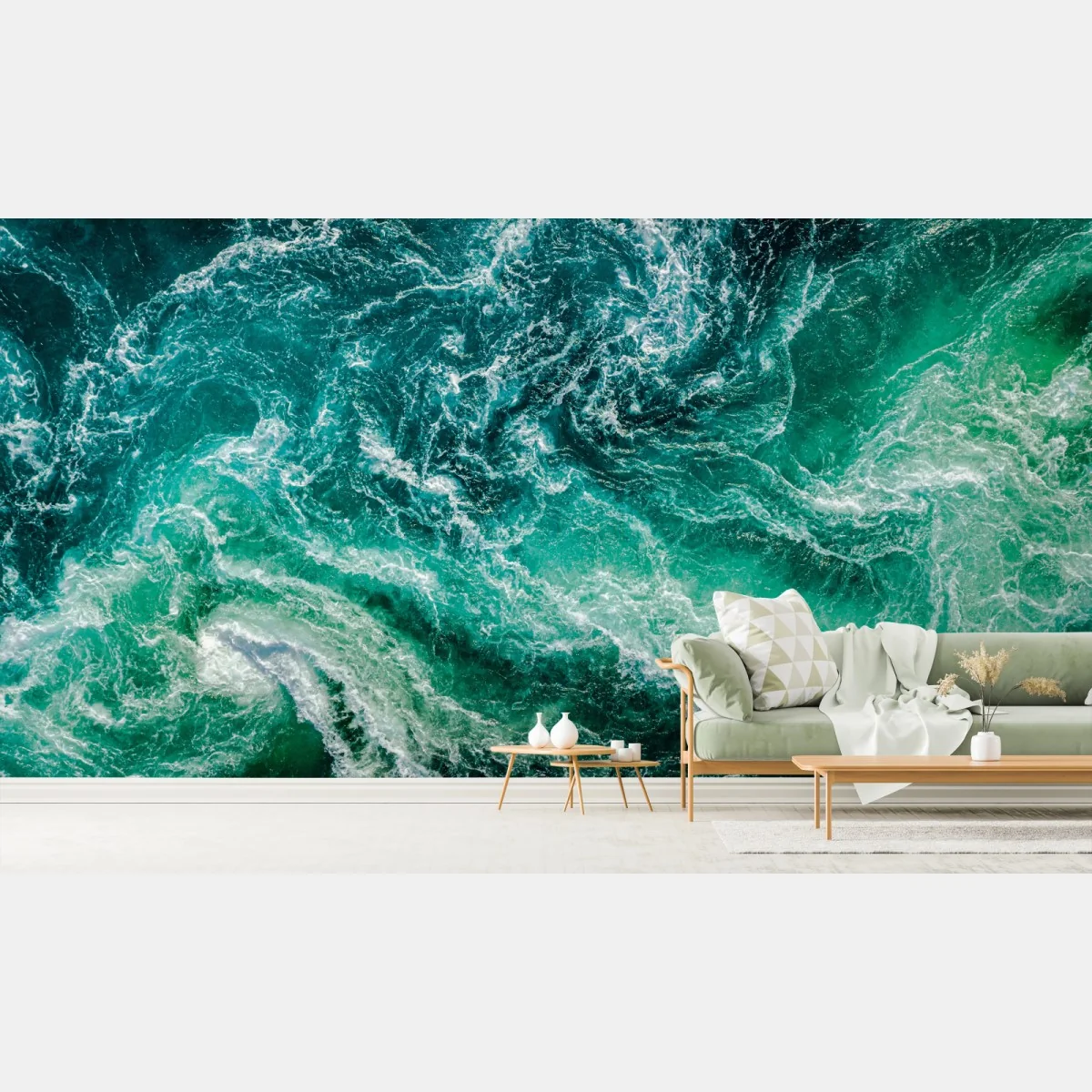 Fototapeta wirujące wody Saltstraumen, Norwegia – Wallissimo® Fototapeta wirujące wody Saltstraumen, Norwegia – Wallissimo®