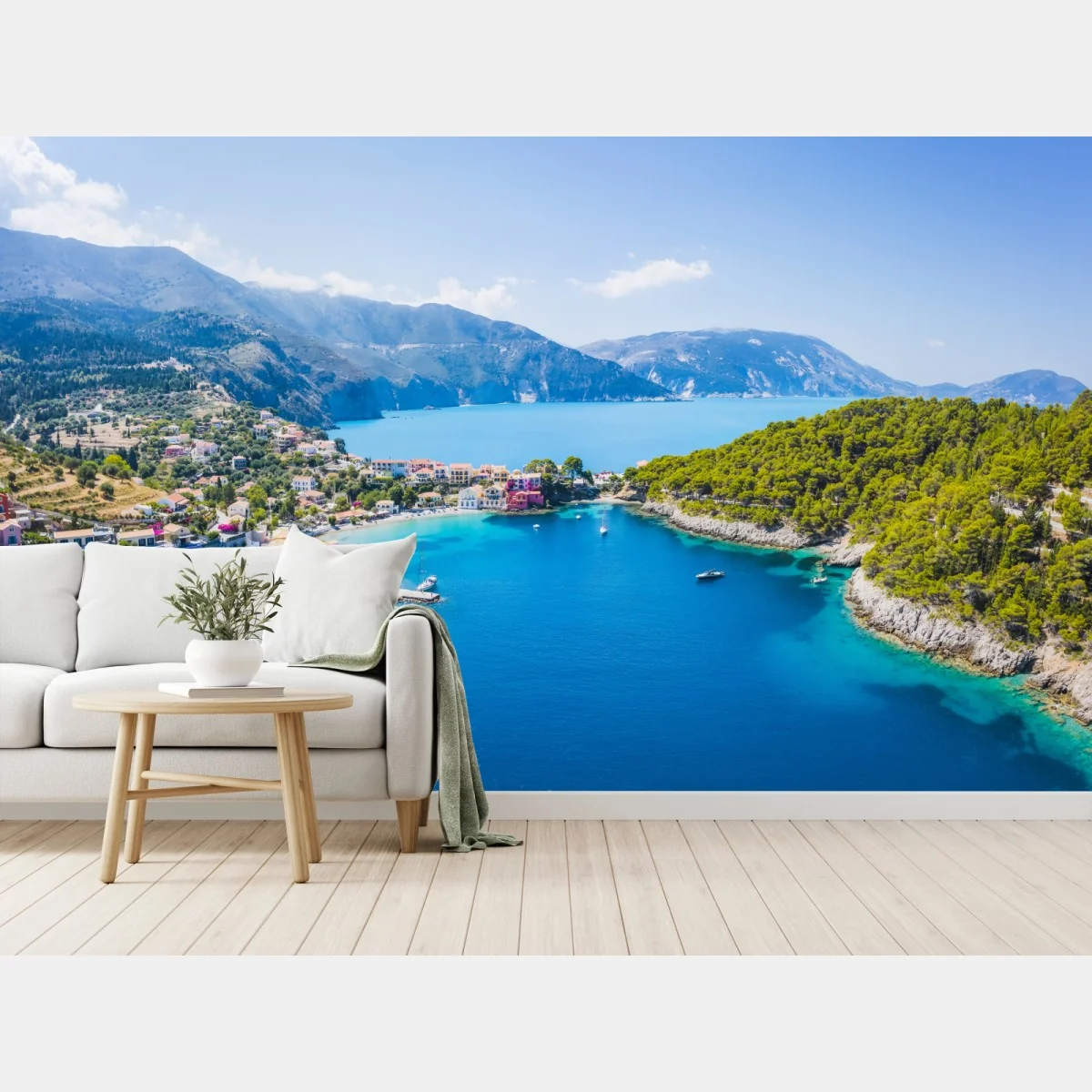 Fototapeta słoneczna zatoka z turkusową wodą – Wallissimo® Fototapeta słoneczna zatoka z turkusową wodą – Wallissimo®