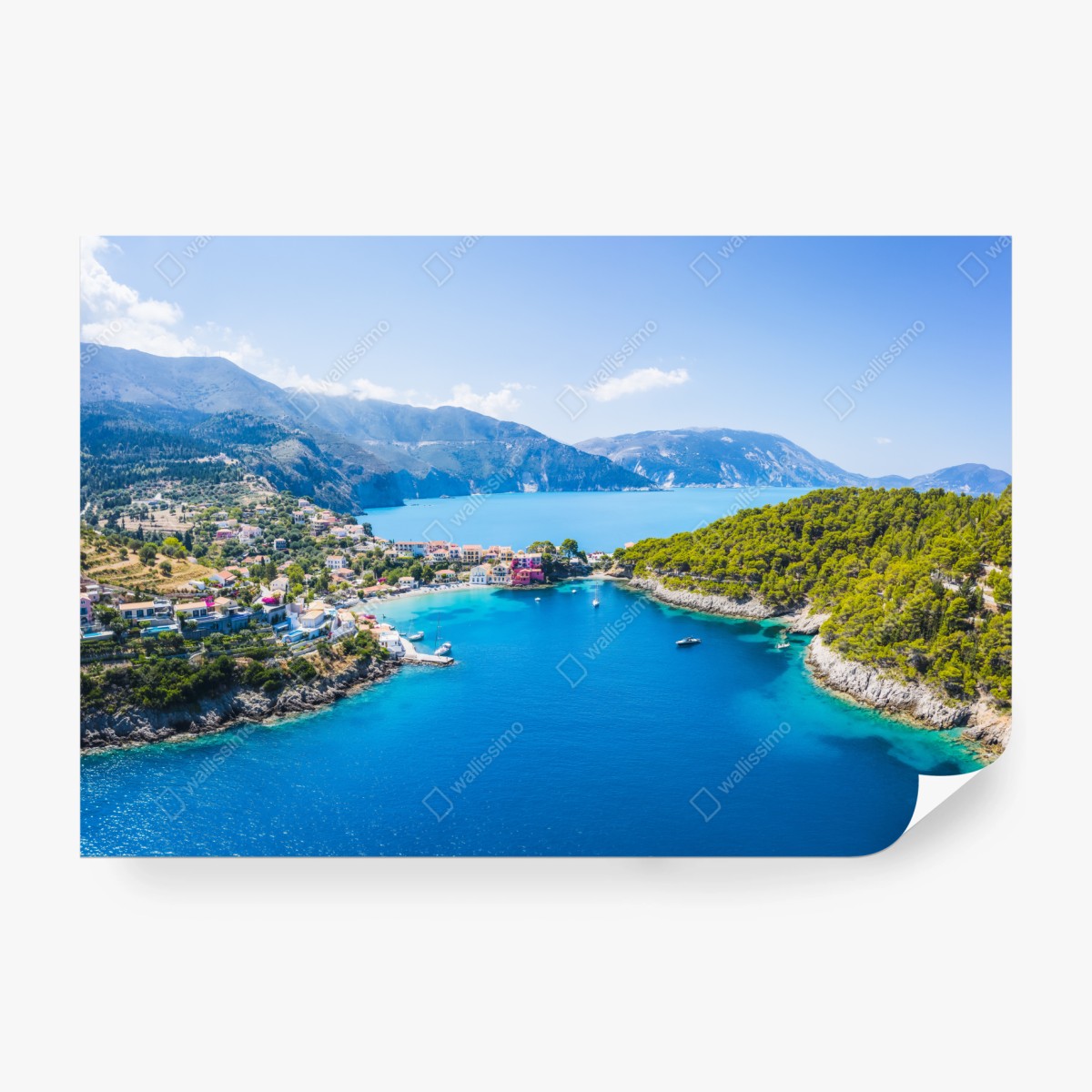 Fototapeta słoneczna zatoka z turkusową wodą – Wallissimo® Fototapeta słoneczna zatoka z turkusową wodą – Wallissimo®