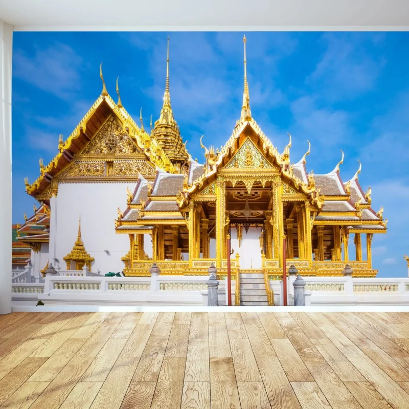 Fototapeta złoty pawilon w Grand Palace, Bangkok – Wallissimo® Fototapeta złoty pawilon w Grand Palace, Bangkok – Wallissimo®