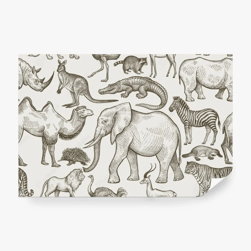 Fototapeta żywy abstrakcyjny wzór fal – Wallissimo®