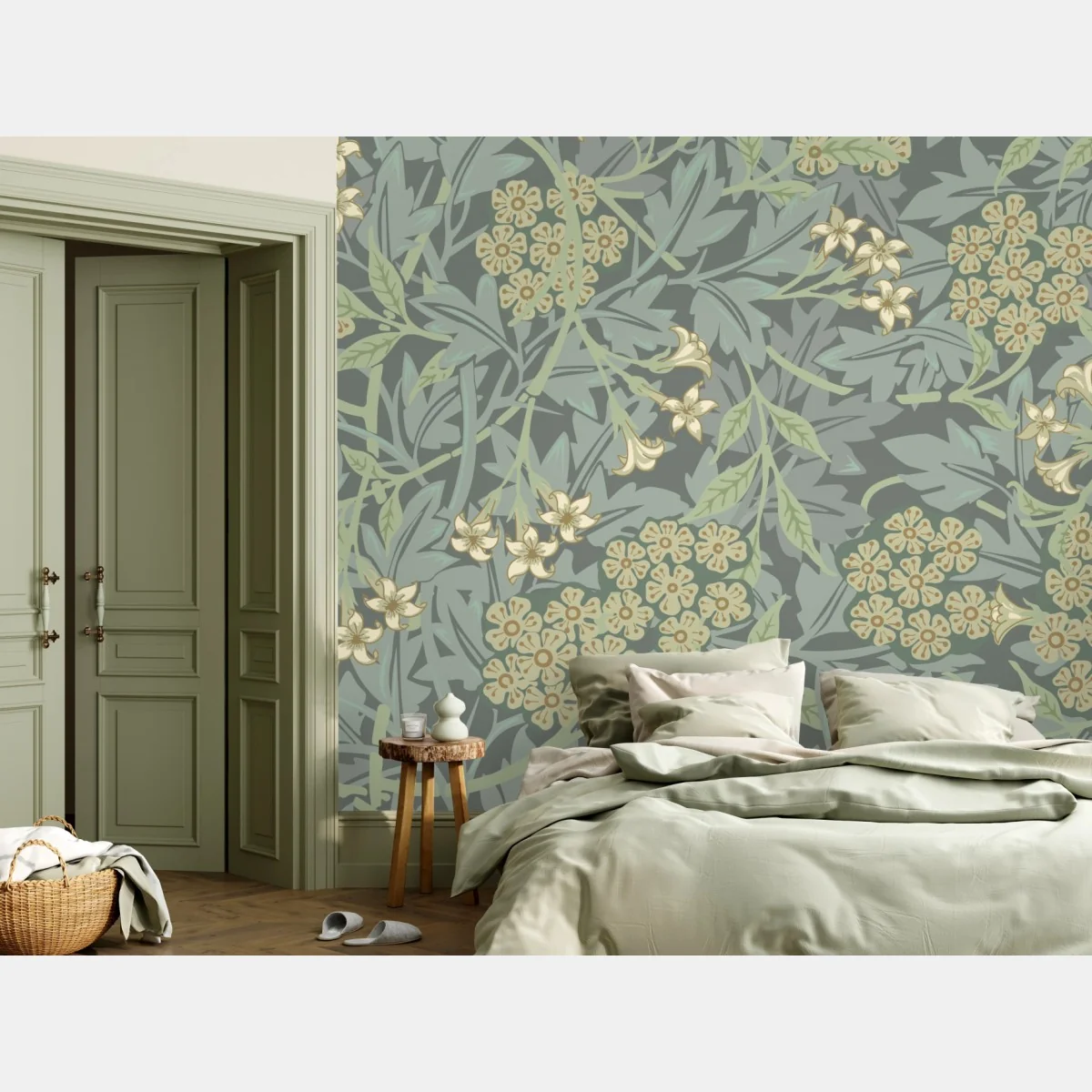 Fototapeta vintage botaniczny wzór kwiatowy – Wallissimo® Fototapeta vintage botaniczny wzór kwiatowy – Wallissimo®