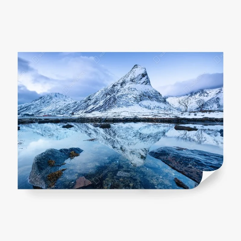 Fototapeta zorza nad Vestrahornem, Stokksnes – Wallissimo®