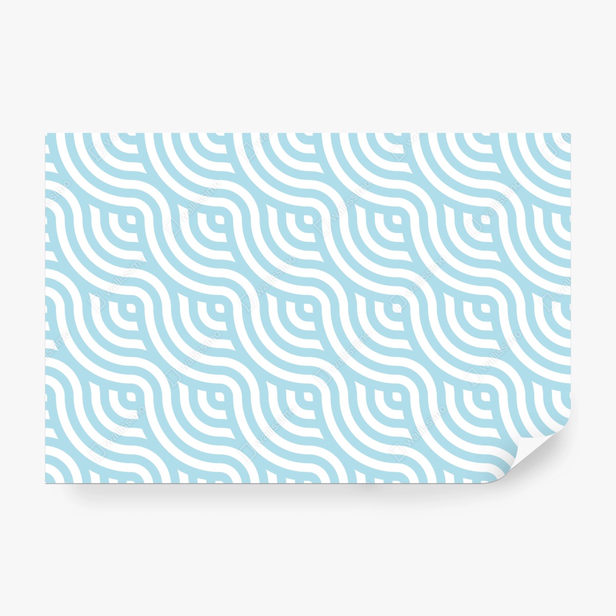 Fototapeta miękki turkusowy geometryczny wzór fal – Wallissimo® Fototapeta miękki turkusowy geometryczny wzór fal – Wallissimo®