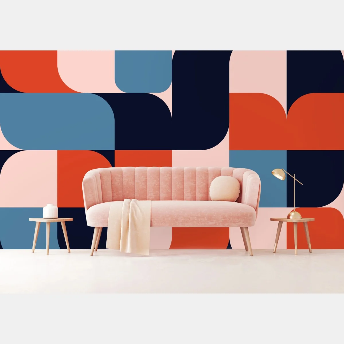 Fototapeta odważny geometryczny wzór retro – Wallissimo® Fototapeta odważny geometryczny wzór retro – Wallissimo®