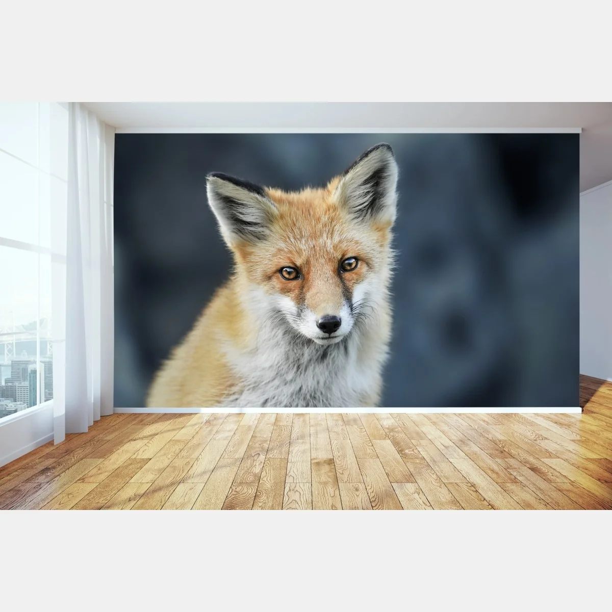 Fototapeta portret czerwonego lisa – Wallissimo® Fototapeta portret czerwonego lisa – Wallissimo®
