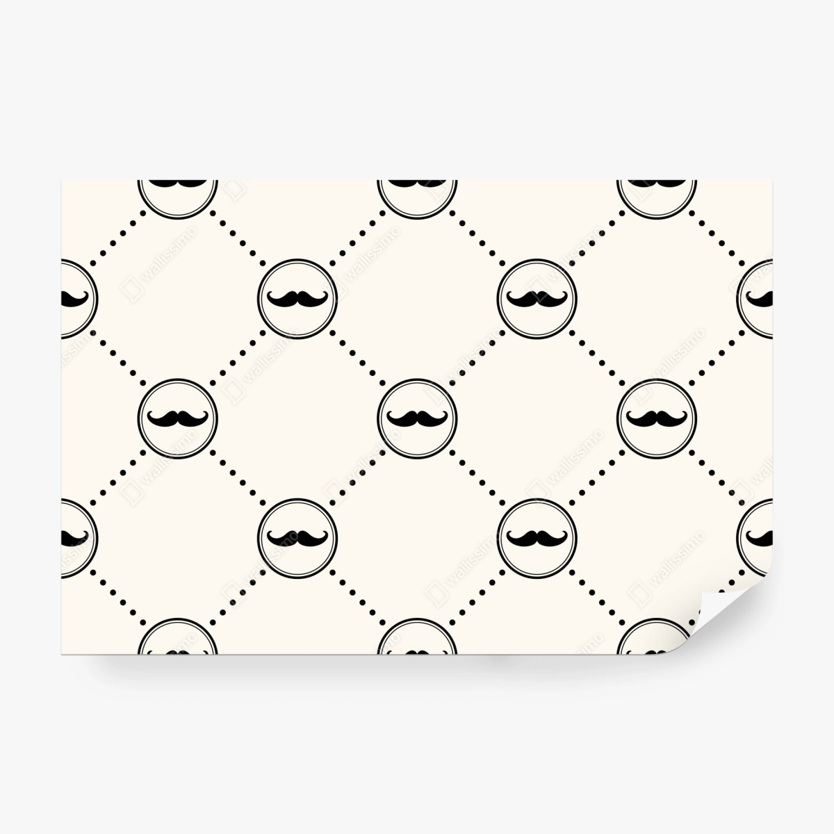 Fototapeta zabawny wzór wąsów – Wallissimo® Fototapeta zabawny wzór wąsów – Wallissimo®