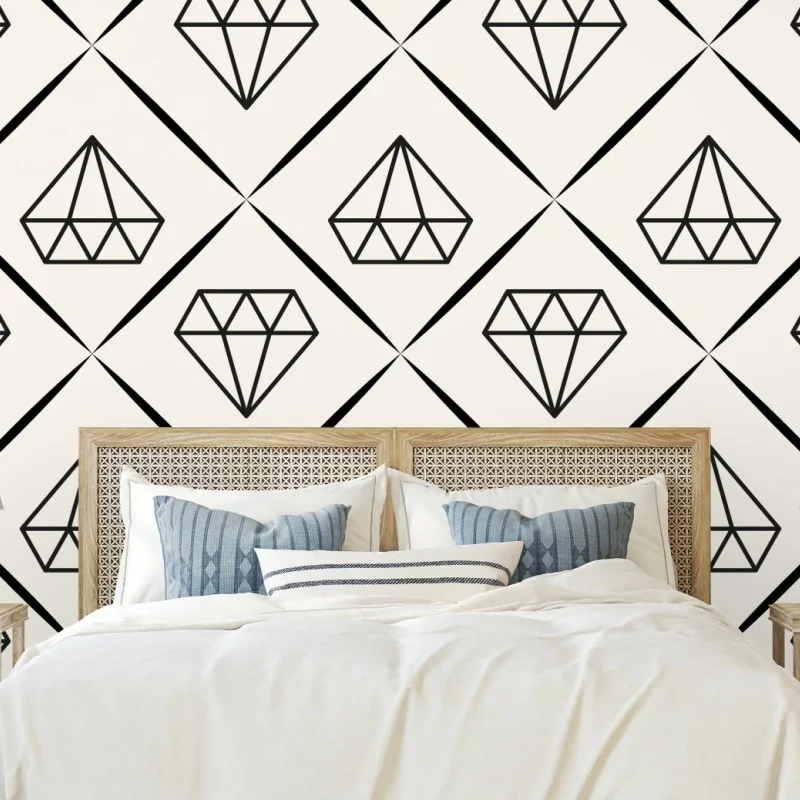 Fototapeta geometryczny wzór z diamentami – Wallissimo®