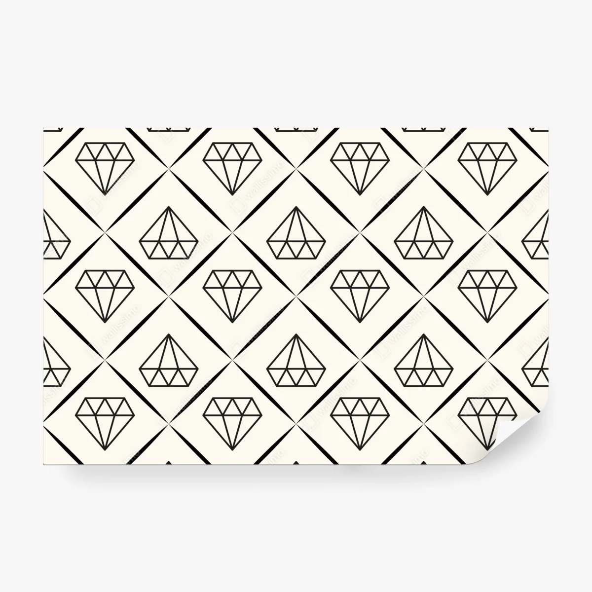 Fototapeta geometryczny wzór z diamentami – Wallissimo®