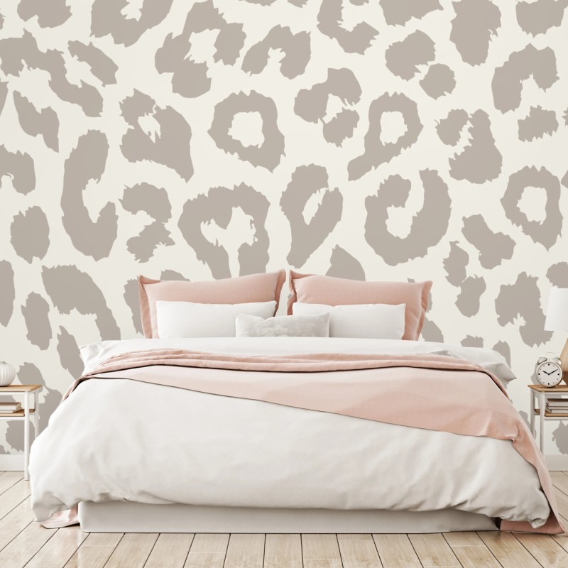 Fototapeta neutralny beżowy wzór w panterkę – Wallissimo® Fototapeta neutralny beżowy wzór w panterkę – Wallissimo®
