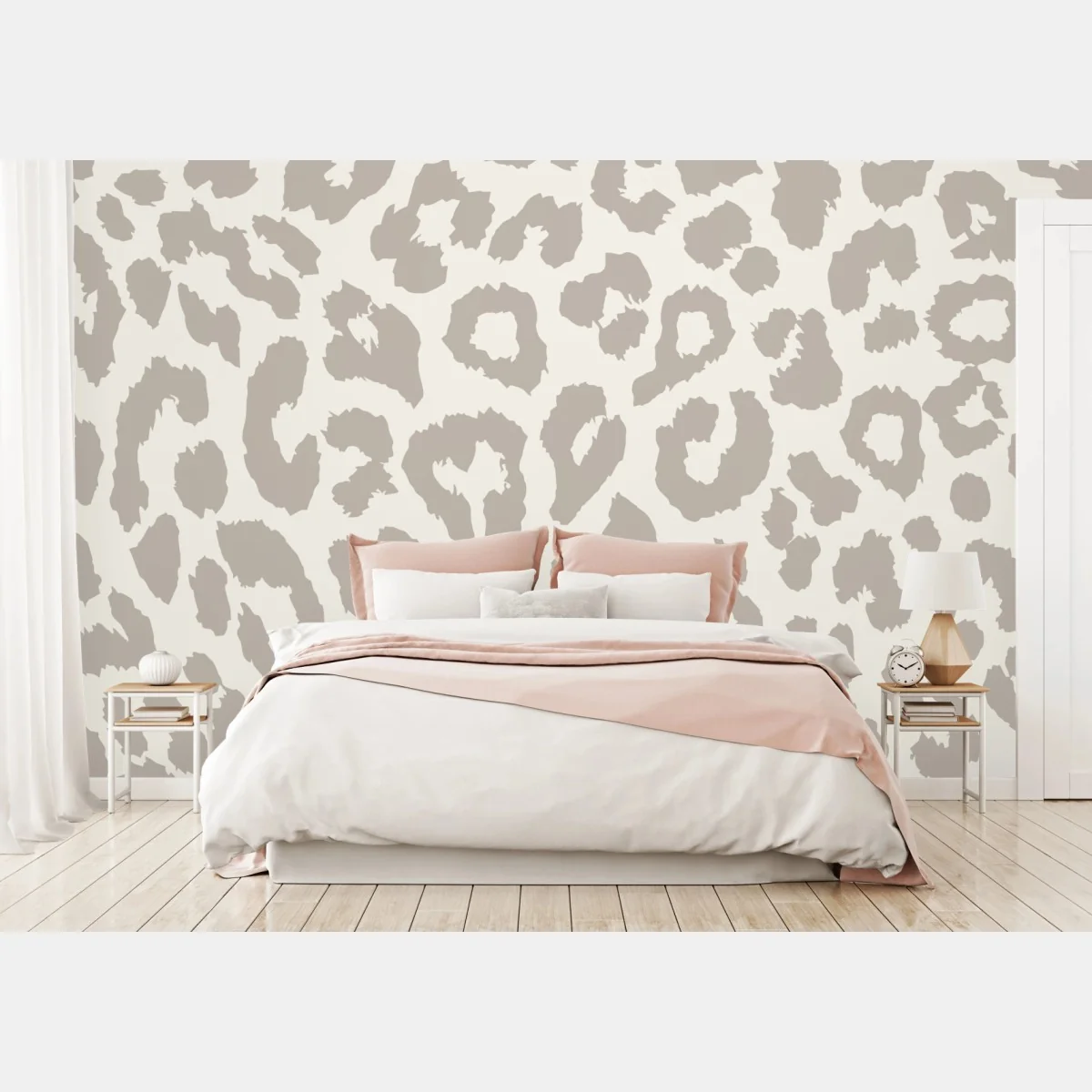 Fototapeta neutralny beżowy wzór w panterkę – Wallissimo® Fototapeta neutralny beżowy wzór w panterkę – Wallissimo®