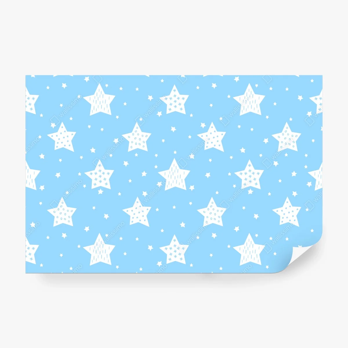 Fototapeta miękkie niebieskie gwiazdki do pokoju dziecięcego – Wallissimo® Fototapeta miękkie niebieskie gwiazdki do pokoju dziecięcego – Wallissimo®