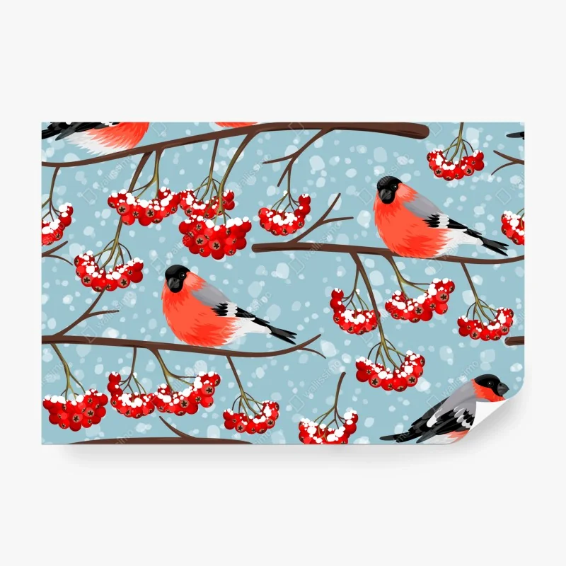 Fototapeta rysunek wielorybów i morskich fal – Wallissimo®