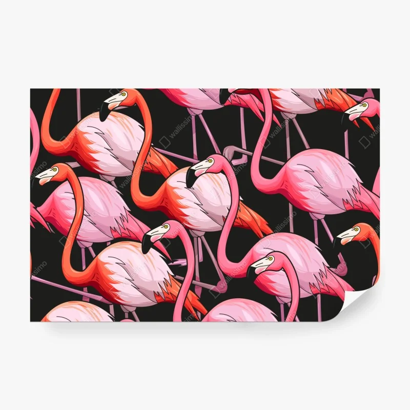 Fototapeta uroczy wzór z misiem do pokoju dziecięcego – Wallissimo®