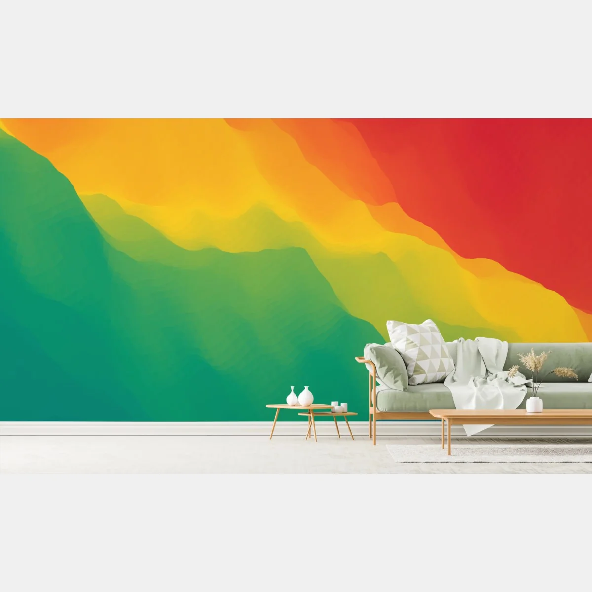 Fototapeta żywy warstwowy gradient górski – Wallissimo® Fototapeta żywy warstwowy gradient górski – Wallissimo®