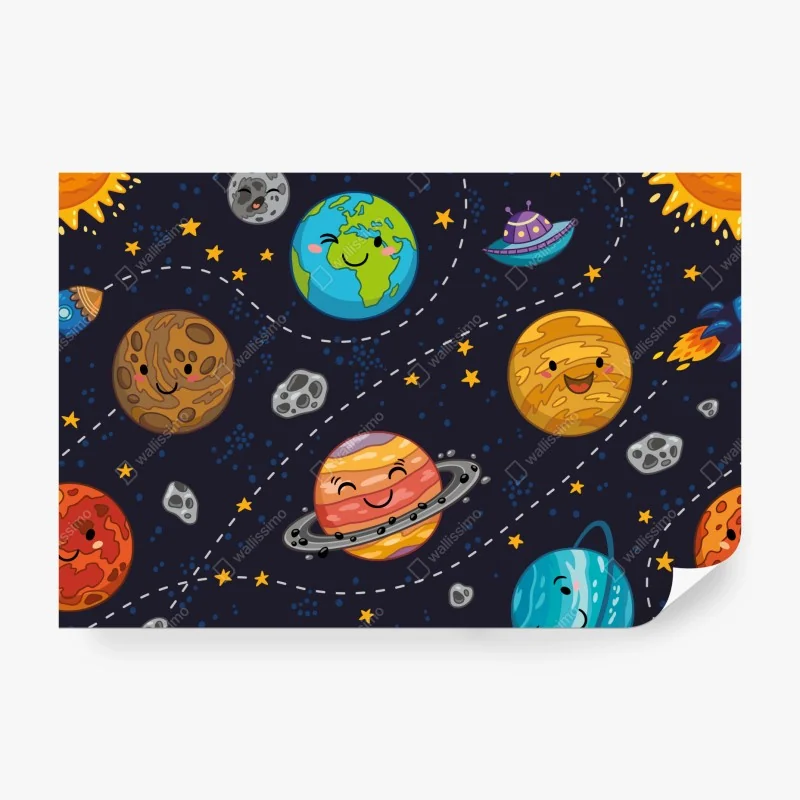 Fototapeta spokojne jezioro z górskim odbiciem – Wallissimo®