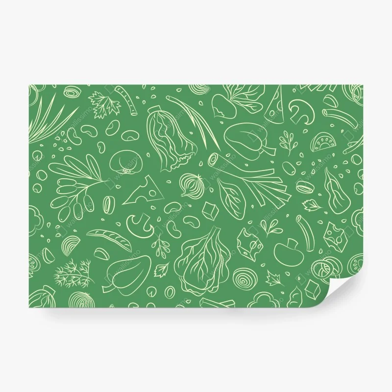 Fototapeta złote światło lesie sosnowym porośniętym mchem – Wallissimo®