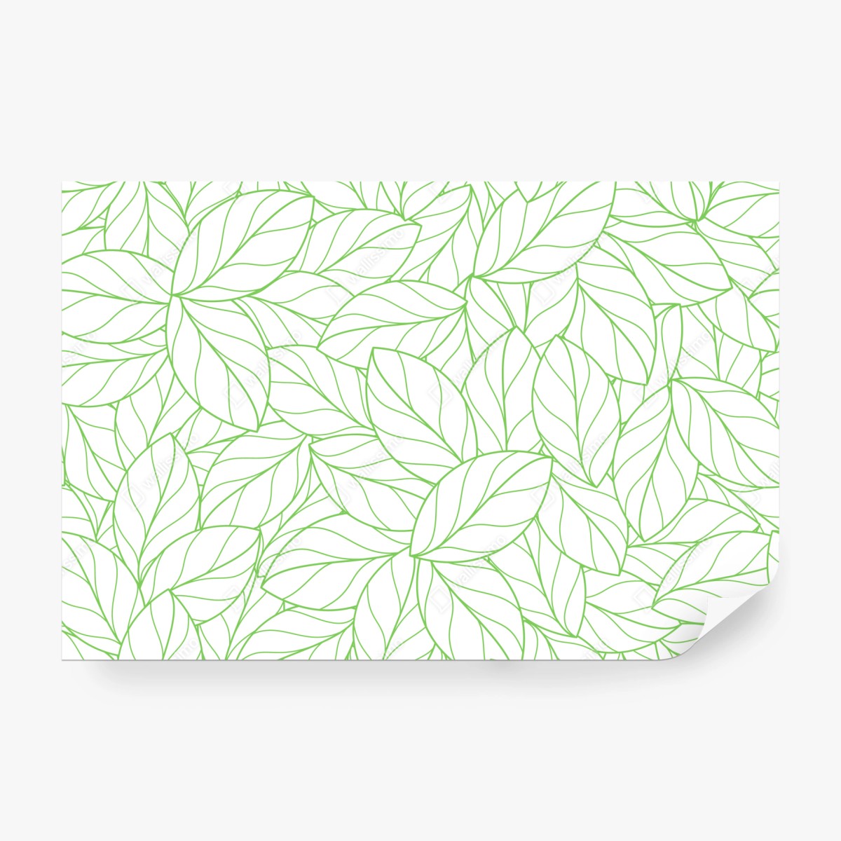 Fototapeta zielony wzór liści – Wallissimo® Fototapeta zielony wzór liści – Wallissimo®