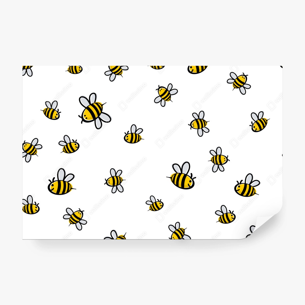 Fototapeta wesoły wzór z pszczołami do pokoju dziecięcego – Wallissimo® Fototapeta wesoły wzór z pszczołami do pokoju dziecięcego – Wallissimo®
