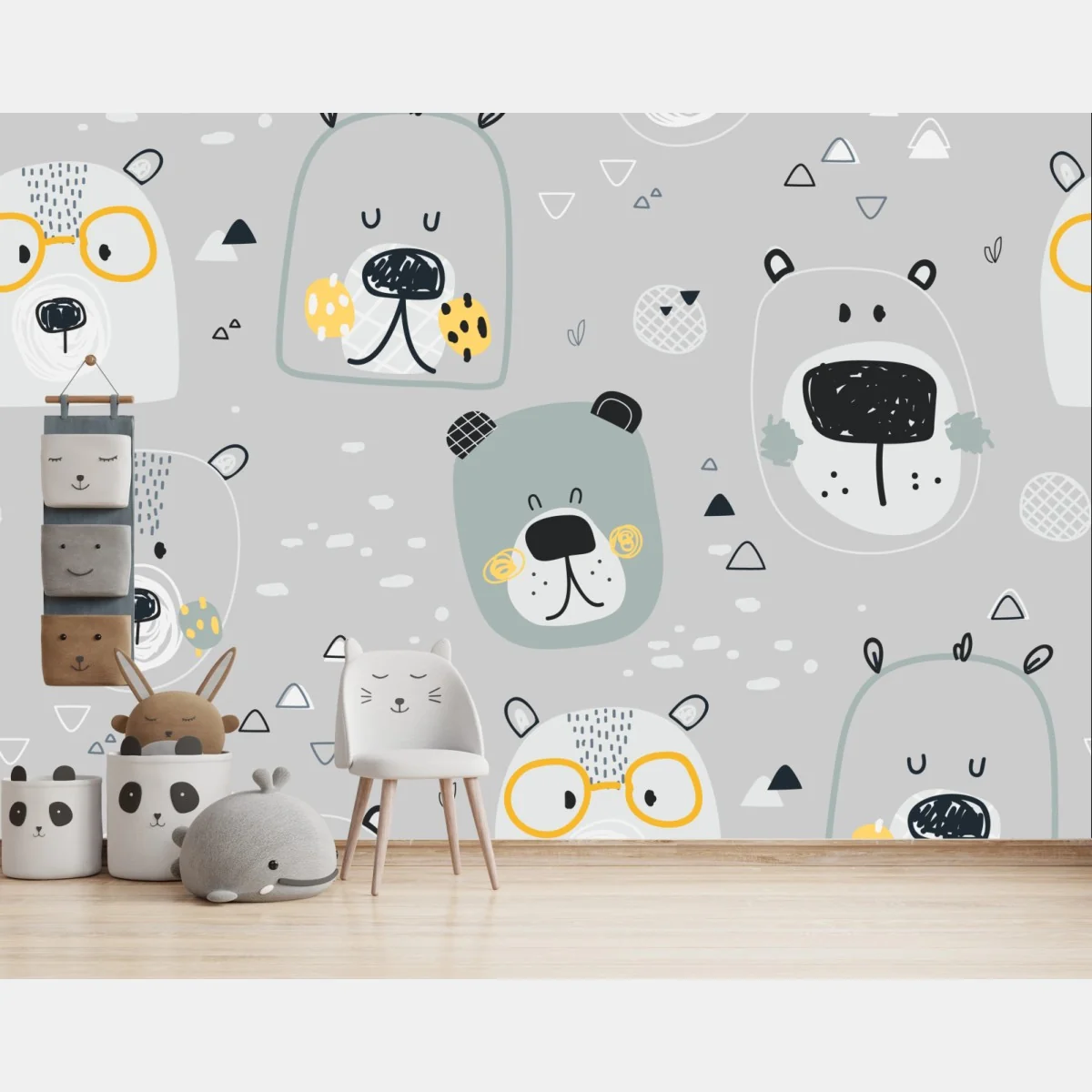 Fototapeta wzór z zabawnymi misiami do pokoju dziecięcego – Wallissimo® Fototapeta wzór z zabawnymi misiami do pokoju dziecięcego – Wallissimo®