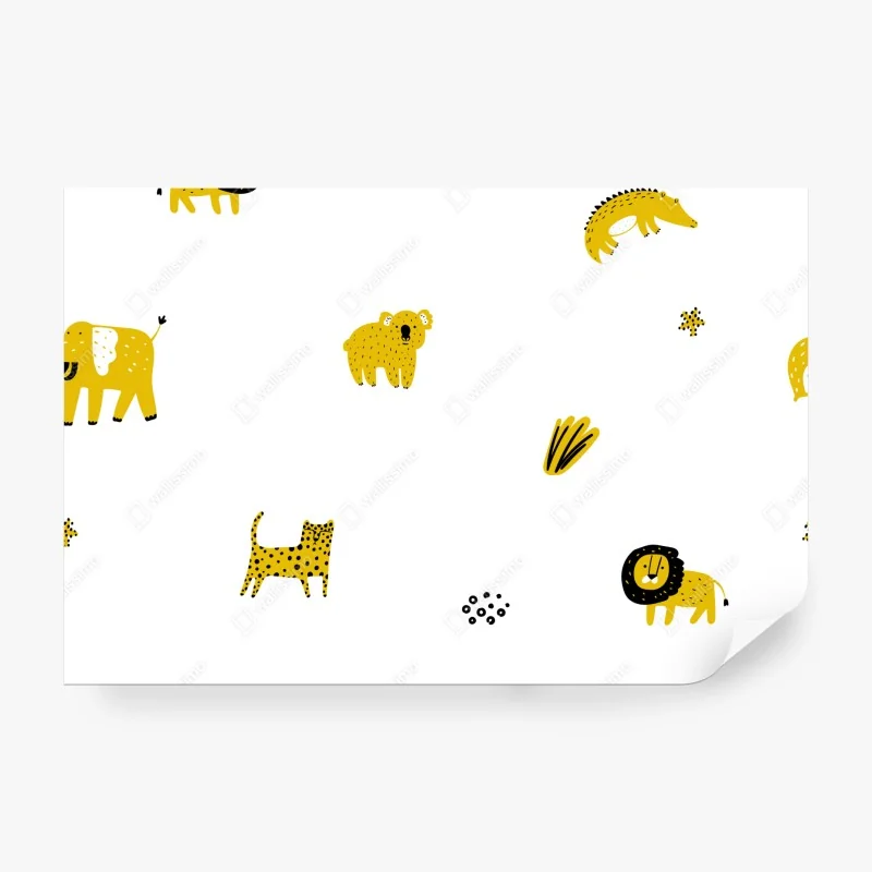 Fototapeta tropikalna plaża o zachodzie słońca z łodziami – Wallissimo®