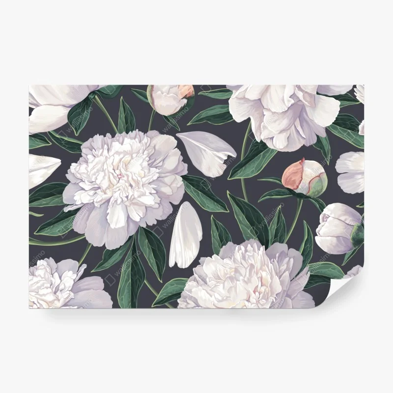 Fototapeta mglisty las czarno-biały – Wallissimo®