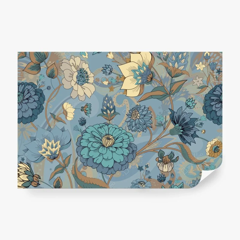 Fototapeta mglisty jesienny wschód słońca nad Angielską wsią – Wallissimo®