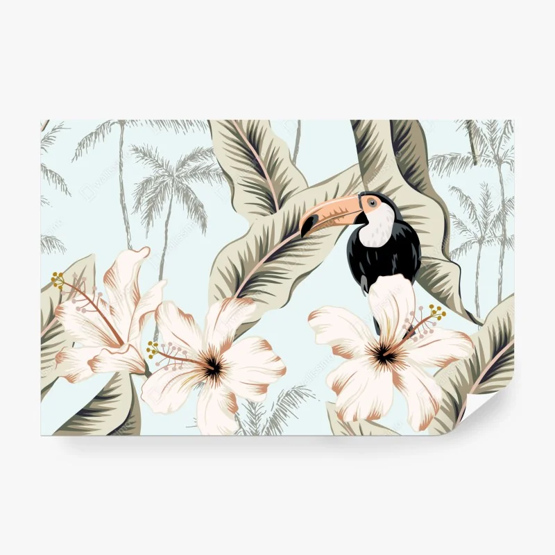 Fototapeta retro falisty wzór mid-century – Wallissimo®