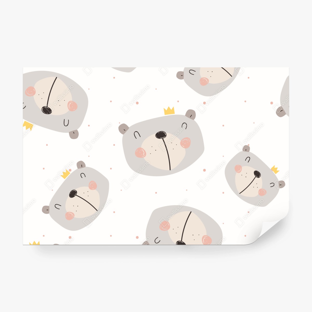 Fototapeta wzór z misiami do pokoju dziecięcego – Wallissimo® Fototapeta wzór z misiami do pokoju dziecięcego – Wallissimo®