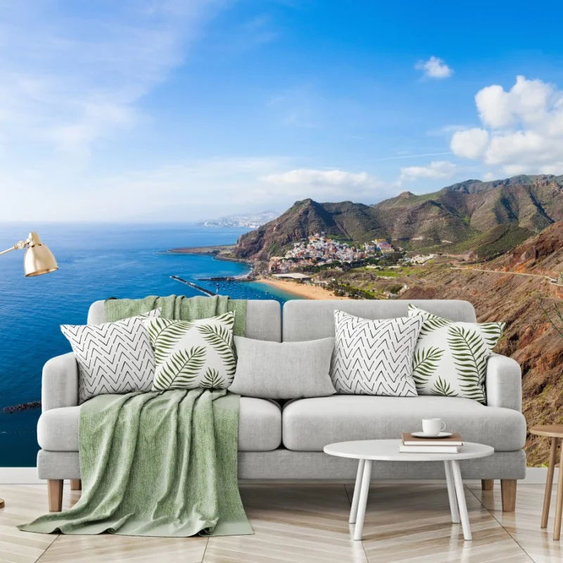 Fototapeta plaża Las Teresitas, panorama Teneryfy – Wallissimo® Fototapeta plaża Las Teresitas, panorama Teneryfy – Wallissimo®