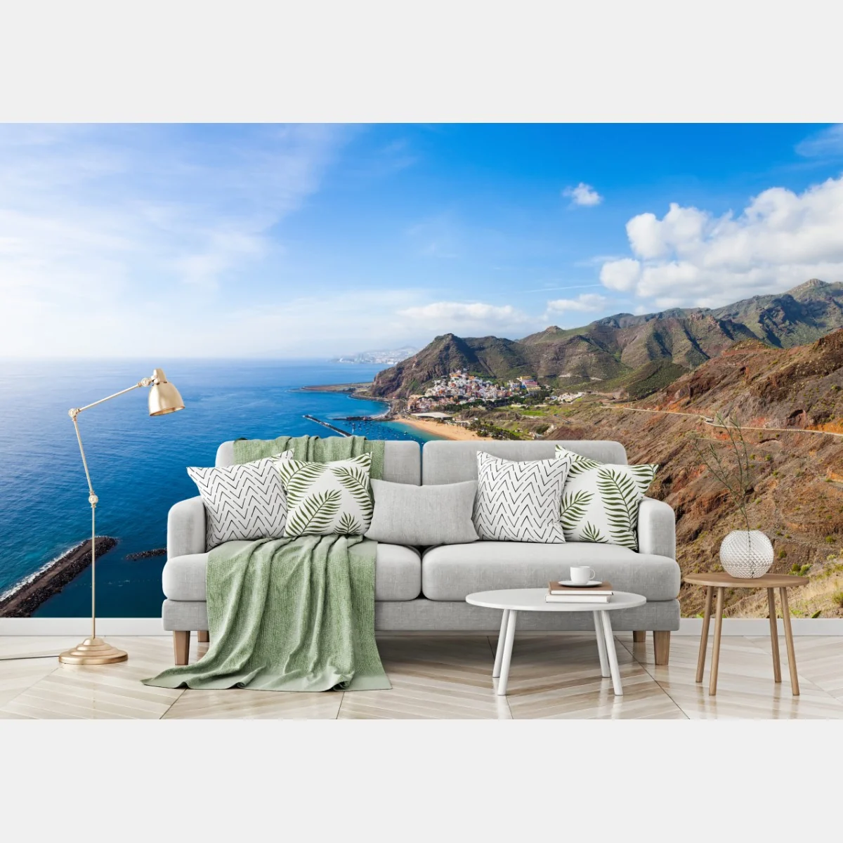 Fototapeta plaża Las Teresitas, panorama Teneryfy – Wallissimo® Fototapeta plaża Las Teresitas, panorama Teneryfy – Wallissimo®