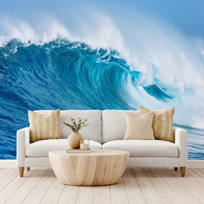 Fototapeta majestatyczna turkusowa fala oceaniczna – Wallissimo® Fototapeta majestatyczna turkusowa fala oceaniczna – Wallissimo®