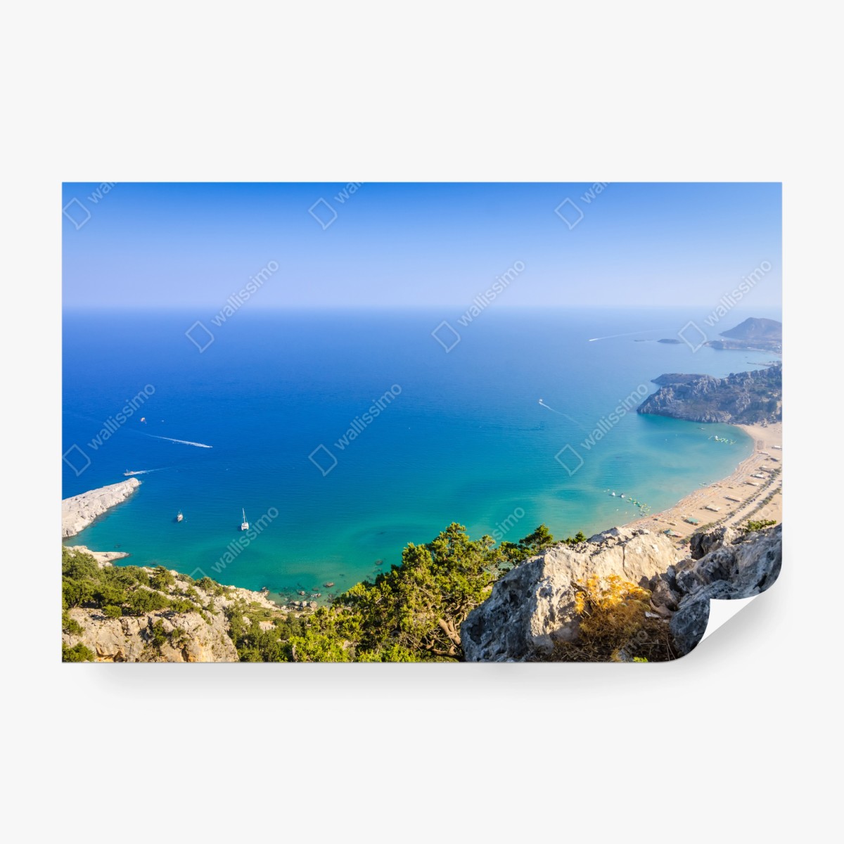 Fototapeta słoneczna turkusowa zatoka – Wallissimo® Fototapeta słoneczna turkusowa zatoka – Wallissimo®
