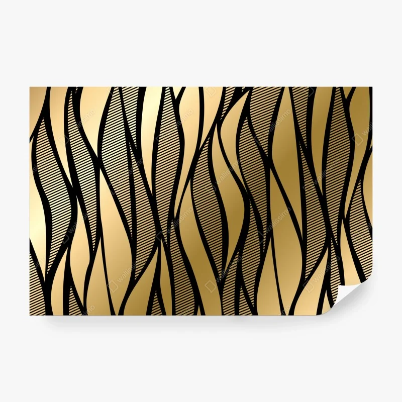 Fototapeta retro wzór surfingowy z furgonetką i falami – Wallissimo®