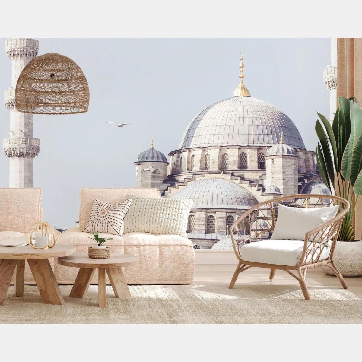 Fototapeta Stambuł kopuły meczetu w delikatnym świetle – Wallissimo® Fototapeta Stambuł kopuły meczetu w delikatnym świetle – Wallissimo®