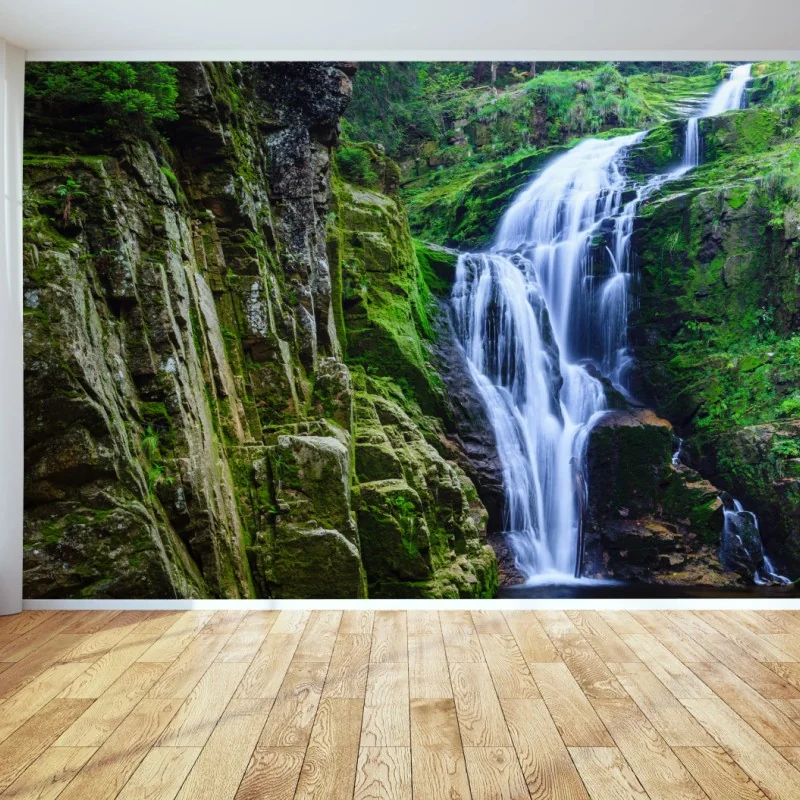 Fototapeta wodospad Kamienczyk w Karkonoszach – Wallissimo® Fototapeta wodospad Kamienczyk w Karkonoszach – Wallissimo®