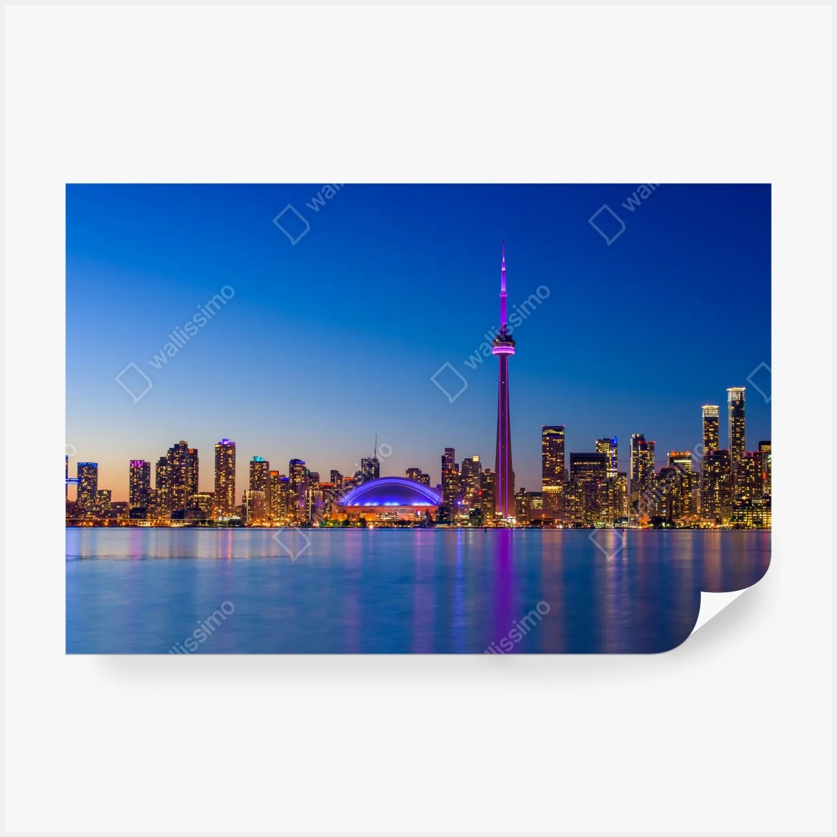 Fototapeta Toronto panorama o zmierzchu – Wallissimo® Fototapeta Toronto panorama o zmierzchu – Wallissimo®