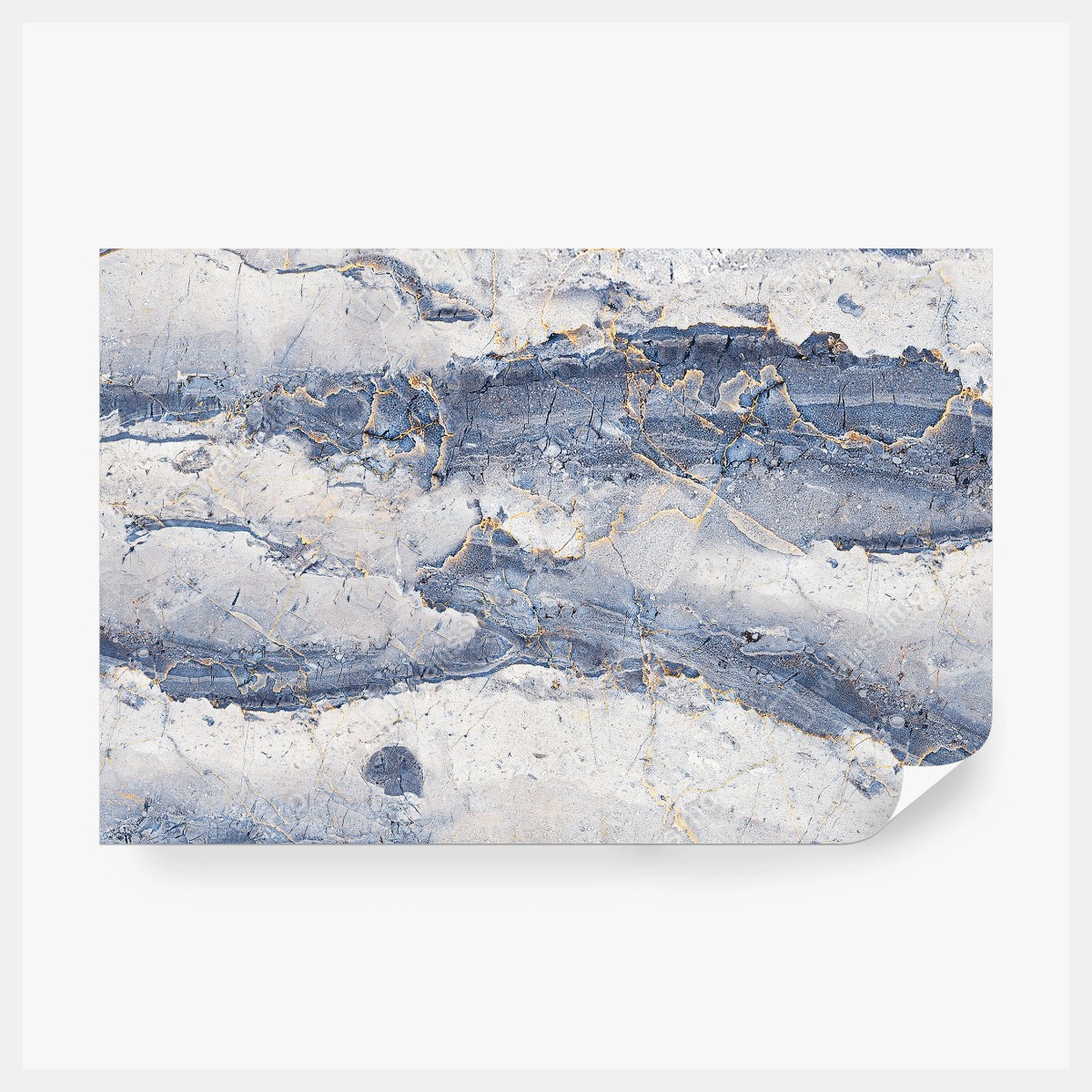 Fototapeta niebieski marmur ze złotymi żyłami – Wallissimo® Fototapeta niebieski marmur ze złotymi żyłami – Wallissimo®