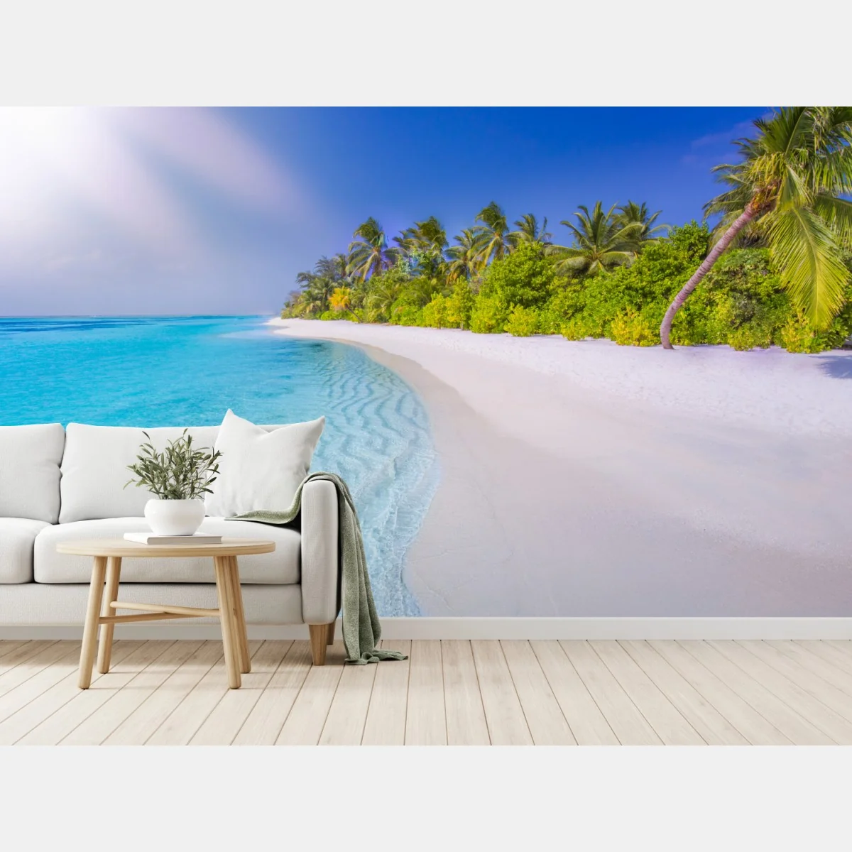 Fototapeta tropikalna turkusowa plaża – Wallissimo® Fototapeta tropikalna turkusowa plaża – Wallissimo®