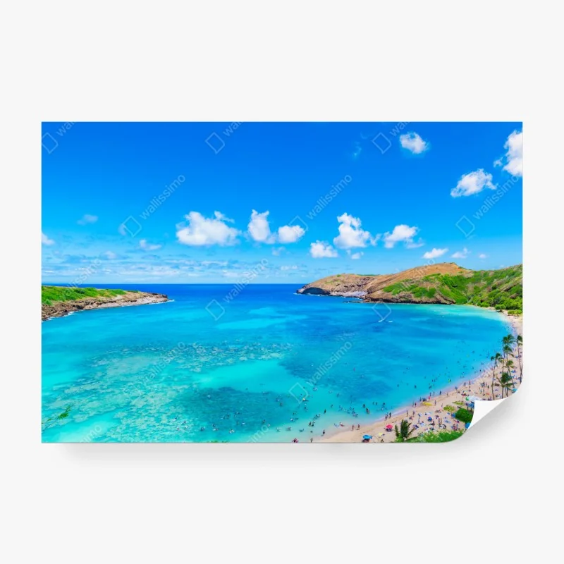 Fototapeta zimowy zamek w ośnieżonych górach – Wallissimo®