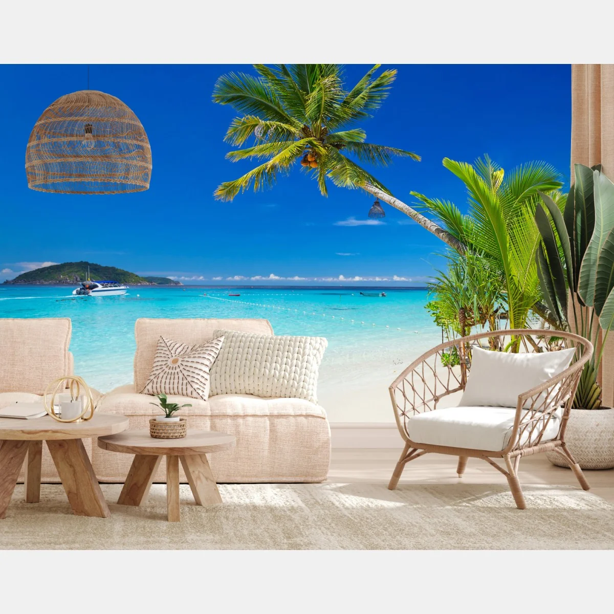 Fototapeta tropikalna plaża w Tajlandii – Wallissimo® Fototapeta tropikalna plaża w Tajlandii – Wallissimo®