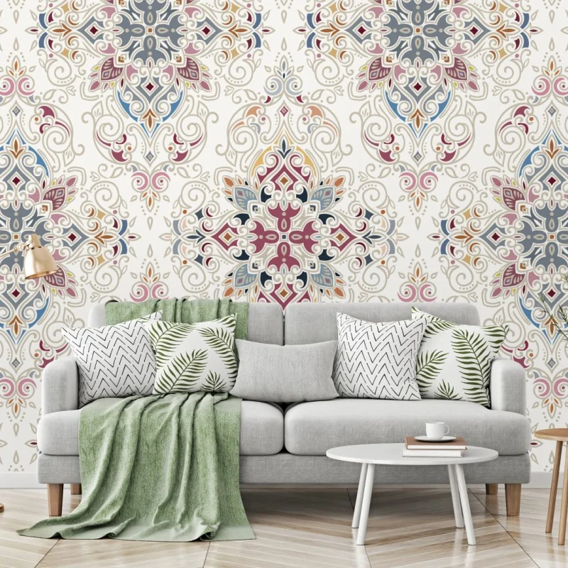 Fototapeta ozdobny wzór damaskowy w stylu vintage – Wallissimo® Fototapeta ozdobny wzór damaskowy w stylu vintage – Wallissimo®